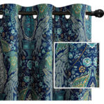 Kew Gardens Polyester Blackout Curtains / Drapes Pair (Set of 2) - Chic Decora