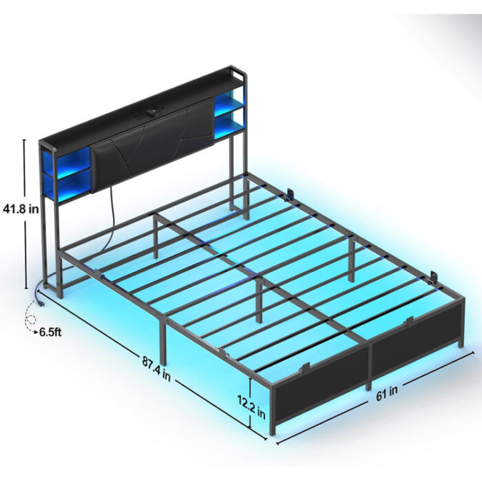 Kiahna Platform Storage Bed - Chic Decora