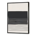 Kiro Minimal Geometric Lines and Squares VIII – Floater Frame Print on Canvas - Chic Decora