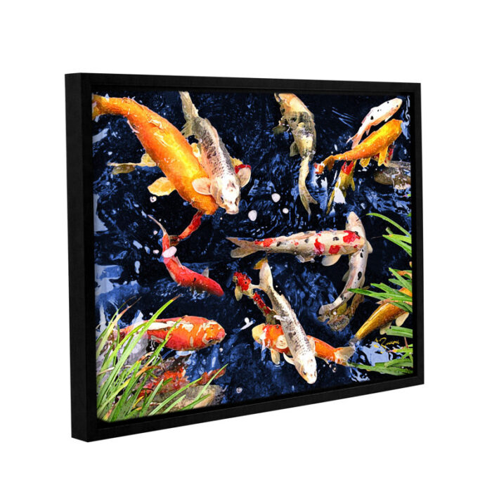 Koi by George Zucconi Graphic Art on Canvas - Chic Decora