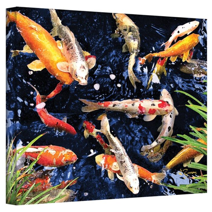 Koi by George Zucconi Graphic Art on Canvas - Chic Decora