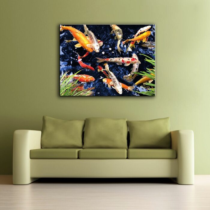 Koi by George Zucconi Graphic Art on Canvas - Chic Decora