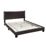 Kreegar Vegan Leather Platform Bed - Chic Decora