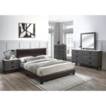 Kreegar Vegan Leather Platform Bed - Chic Decora