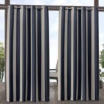 Ocean Semi-Sheer Rod Pocket Curtain Panels (Set of 2) - Chic Decora