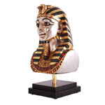 Kristopher King Tutankhamen Bust on Museum Mount - Chic Decora