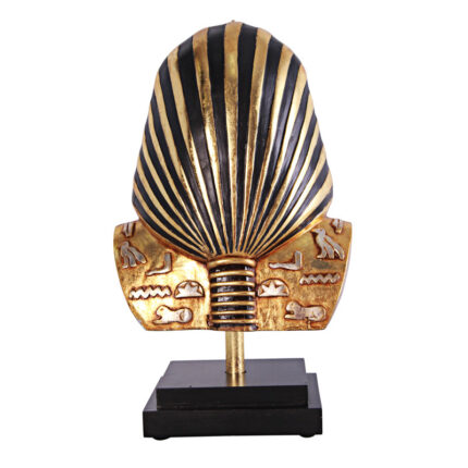 Kristopher King Tutankhamen Bust on Museum Mount - Chic Decora