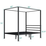 Kyvin Canopy Bed - Chic Decora