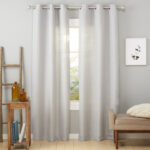 Ladner Light Filtering Grommet Top Curtain Panel Pair (Set of 2) - Chic Decora