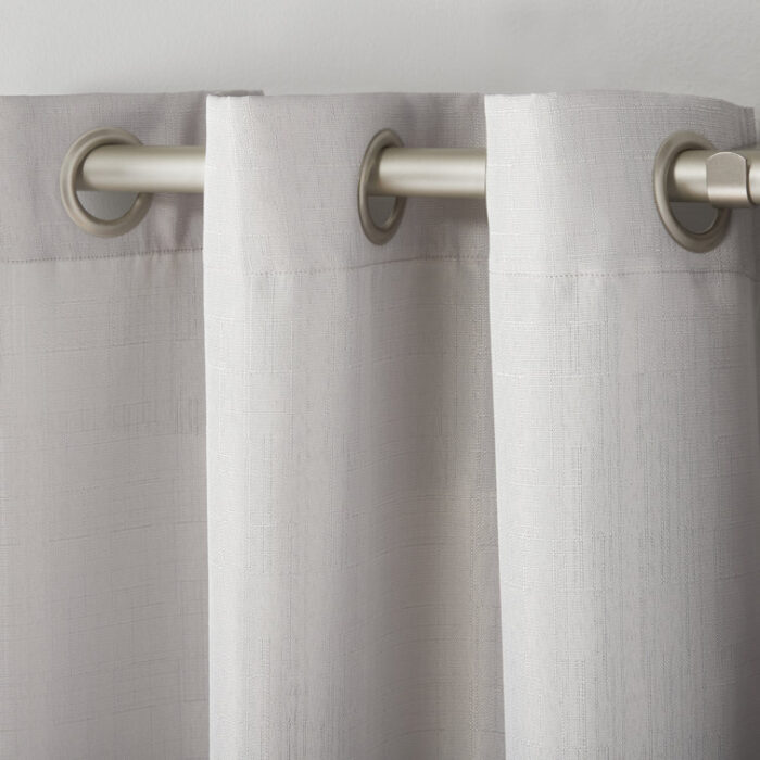 Ladner Light Filtering Grommet Top Curtain Panel Pair (Set of 2) - Chic Decora