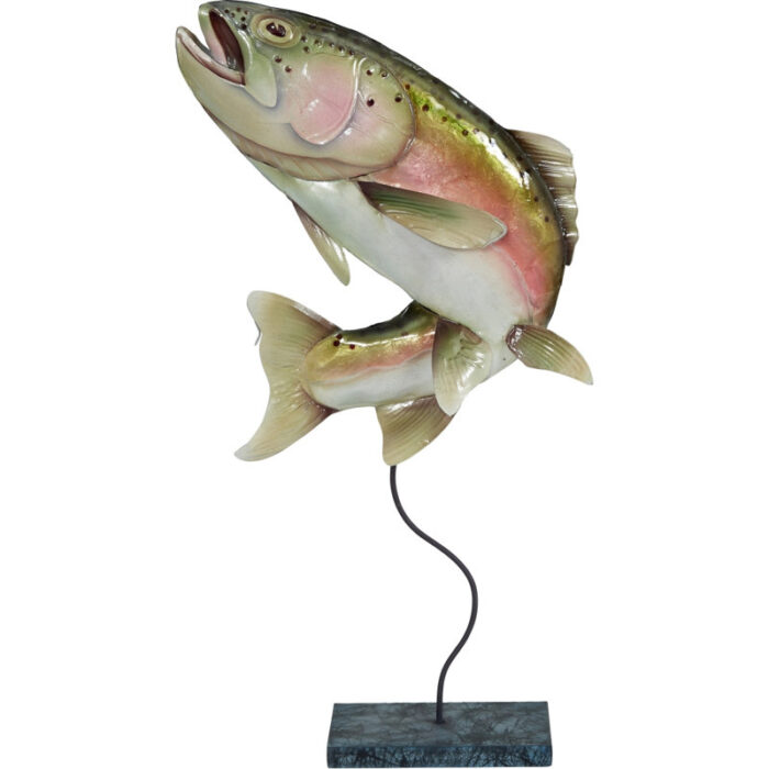 Lagese Handmade Rainbow Trout Animal Figurine - Chic Decora