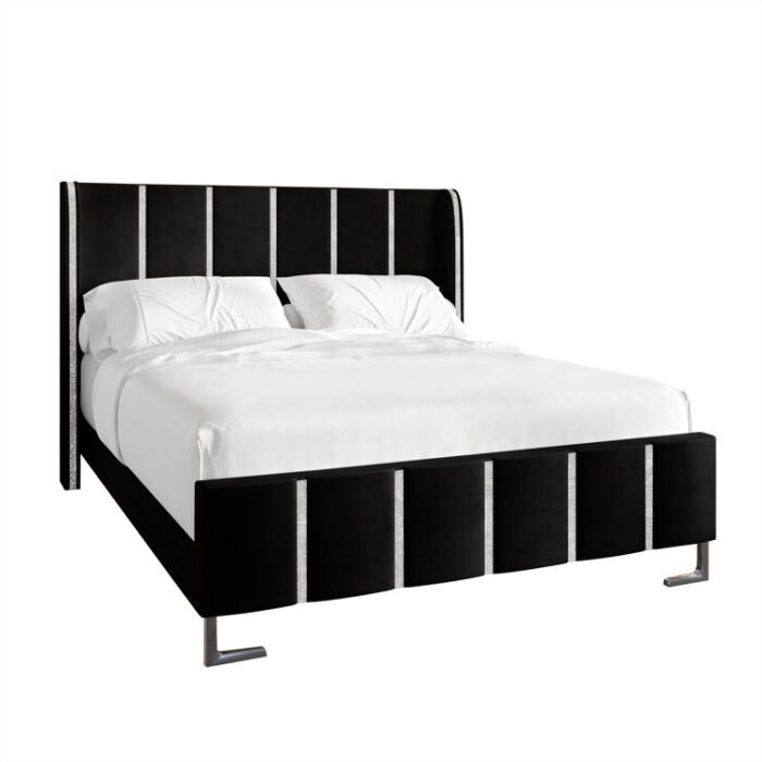 Laimdota Upholstered Slat Bed - Chic Decora