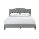 Lakeville Tufted Upholstered Low Profile Platform Bed - Chic Decora