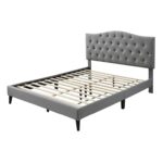 Lakeville Tufted Upholstered Low Profile Platform Bed - Chic Decora