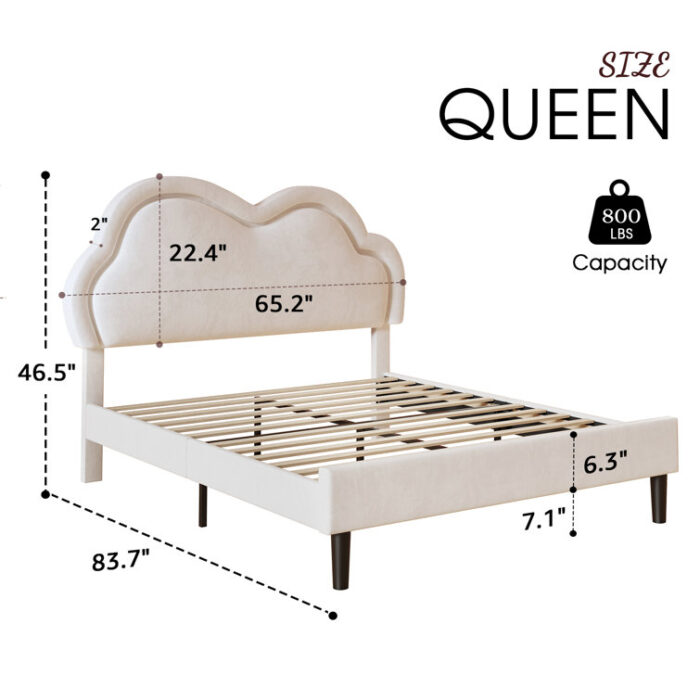 Landover Upholstered Platform Bed - Chic Decora