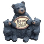 Large Bear “Mama Bear Knows Best” Statue - Chic Decora