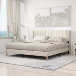 Laureins Upholstered Wingback Bed - Chic Decora