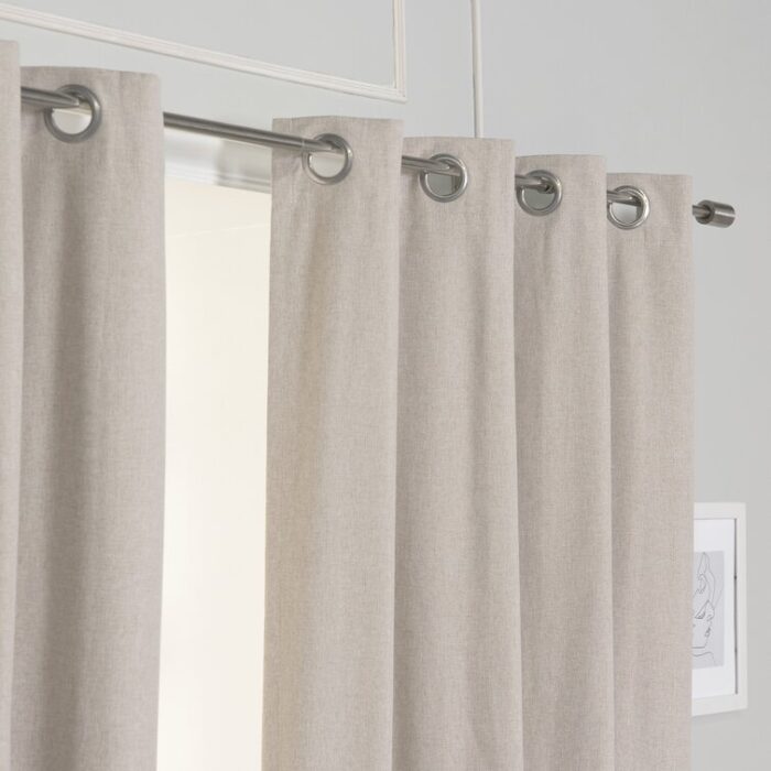 Leach Polyester Curtain Pair (Set of 2) - Chic Decora