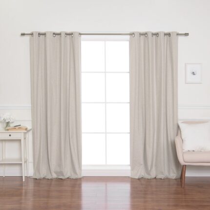 Leach Polyester Curtain Pair (Set of 2) - Chic Decora