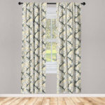 Semi-Sheer Rod Pocket Curtain Panels (Set of 2) - Chic Decora