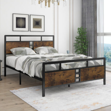 Cyndi Upholstered Platform Bed - Chic Decora