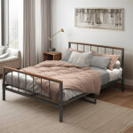 Leffel Metal Bed - Chic Decora