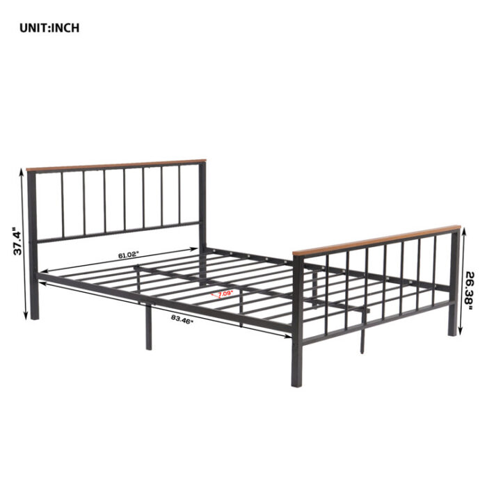 Leffel Metal Bed - Chic Decora