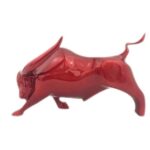 Lenu Red Bull Figurine / Sculpture - Chic Decora