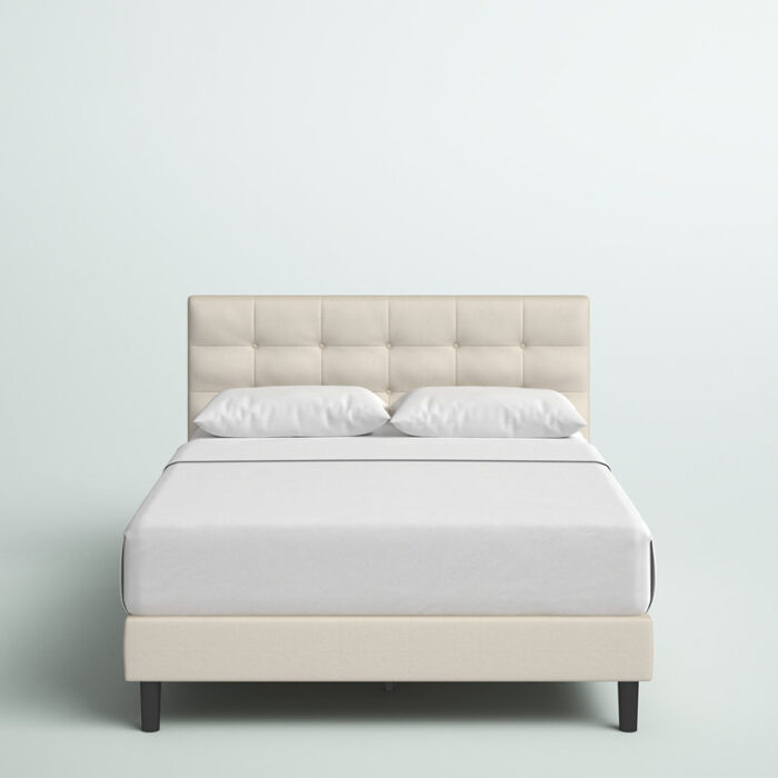 Leonard Upholstered Platform Bed - Chic Decora