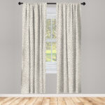 Leopard Animal Print Semi-Sheer Rod Pocket Curtain Panels (Set of 2) - Chic Decora