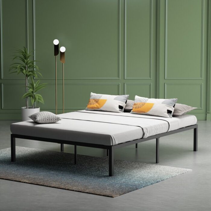 Lequetta Metal Platform Bed - Chic Decora