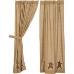 Lilian Cotton Blend Semi Sheer Curtain Pair (Set of 2) - Chic Decora