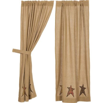 Lilian Cotton Blend Semi Sheer Curtain Pair (Set of 2) - Chic Decora