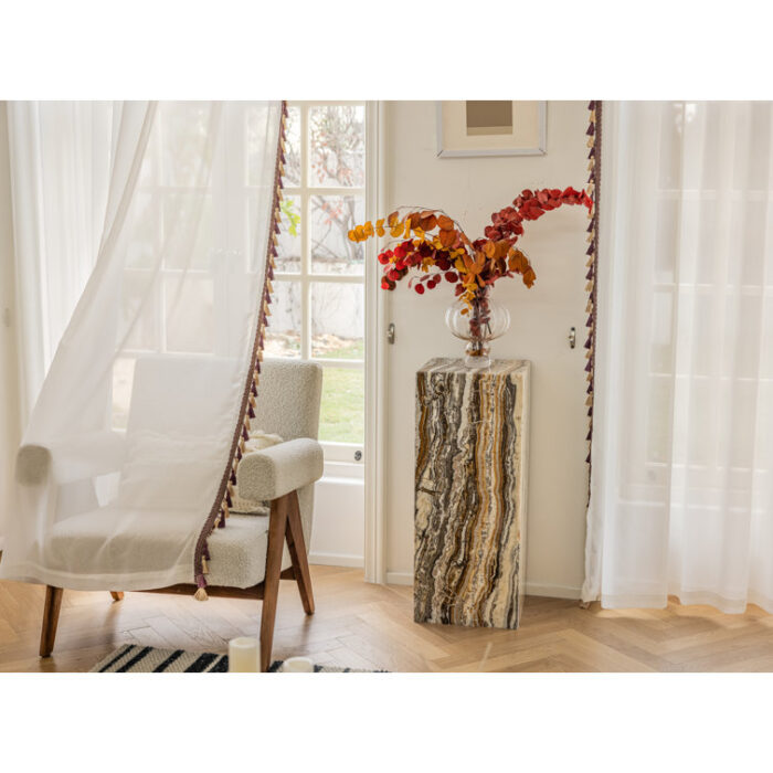 Liliana Rayon Sheer Curtain (Set of 2) - Chic Decora