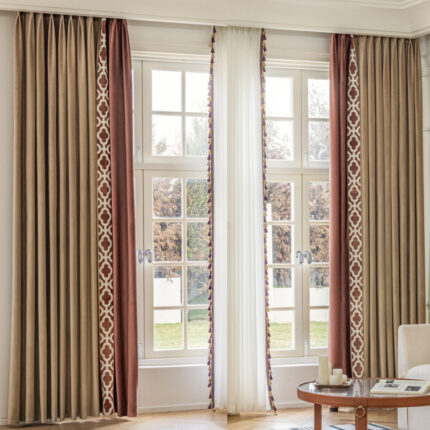 Mattox Polyester Room Darkening Curtain Pair (Set of 2) - Chic Decora