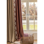 Liliana Velvet Geometric Room Darkening Thermal Pinch Pleat Curtain Panels (Set of 2) - Chic Decora