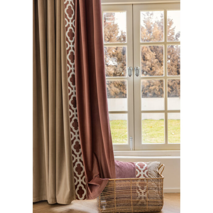 Liliana Velvet Geometric Room Darkening Thermal Pinch Pleat Curtain Panels (Set of 2) - Chic Decora