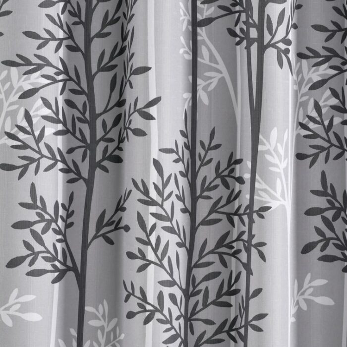 Linear Tree Polyester Curtain Pair (Set of 2) - Chic Decora