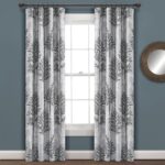 Linear Tree Polyester Curtain Pair (Set of 2) - Chic Decora