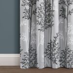 Linear Tree Polyester Curtain Pair (Set of 2) - Chic Decora