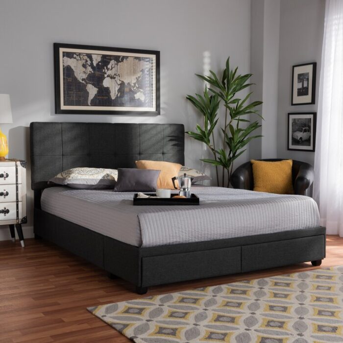 Lineberger Upholstered Storage Bed - Chic Decora