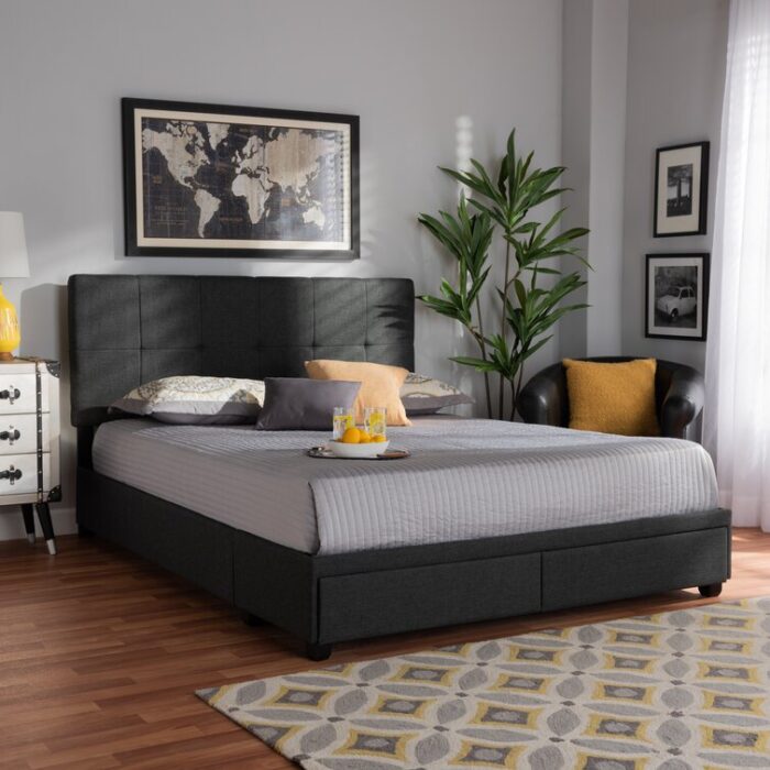 Lineberger Upholstered Storage Bed - Chic Decora