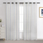 Linen Blend Semi Sheer Curtain Pair (Set of 2) - Chic Decora