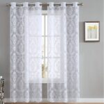 Lisa Polyester Semi Sheer Curtain Pair (Set of 2) - Chic Decora