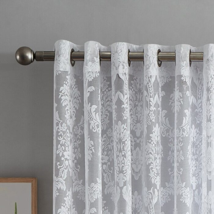 Lisa Polyester Semi Sheer Curtain Pair (Set of 2) - Chic Decora