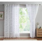 Lisa Polyester Semi Sheer Curtain Pair (Set of 2) - Chic Decora