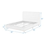 Litman Upholstered Platform Bed - Chic Decora