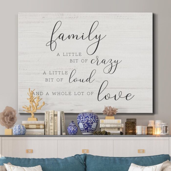 Little Bit of Family – Wrapped Canvas Print - Chic Decora