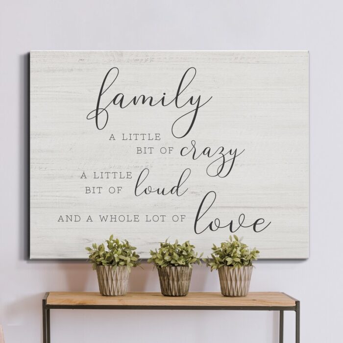 Little Bit of Family – Wrapped Canvas Print - Chic Decora