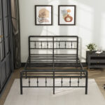 Lizar Metal Open-Frame Storage Bed - Chic Decora